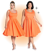 Robe Heidi Évasée Orange XS
