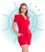 Romper Woman Rule Rouge XS