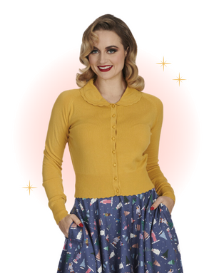 Cardigan Trudy Moutarde