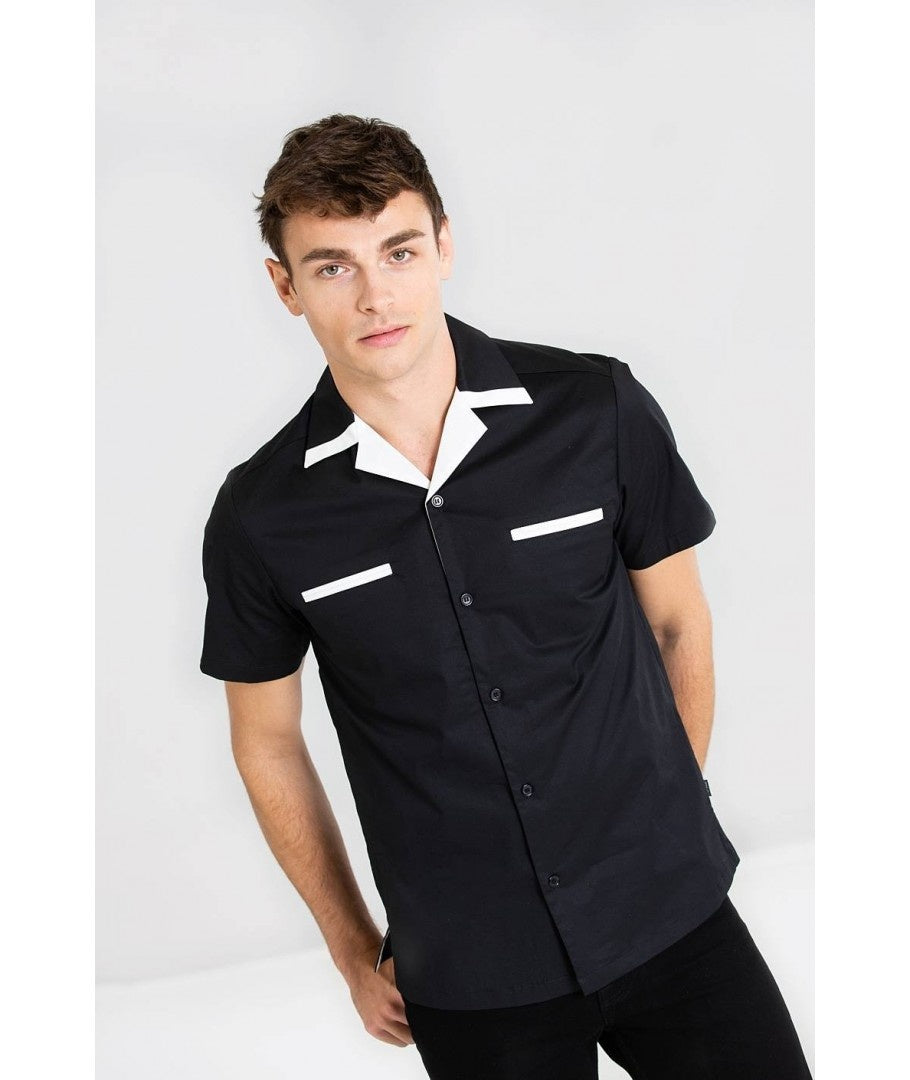 Camisa Bowling Psychobilly Crudo S