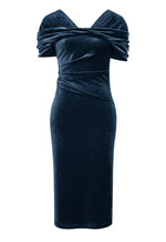 Robe Vavavoom Velour Bleu S