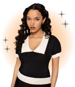 Top Joanie Noir et Blanc XS