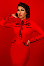 Robe June Rouge XS