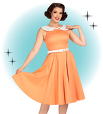 Robe Betty Évasé Orange XS