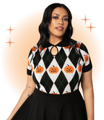 Top Pumpkin Head Noir et Blanc XS