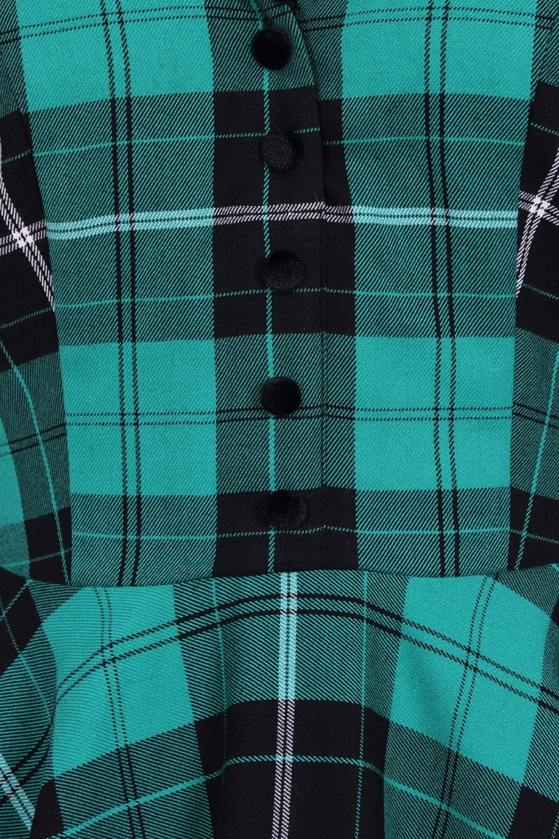 Robe Beryl Verte Évasé 3XL