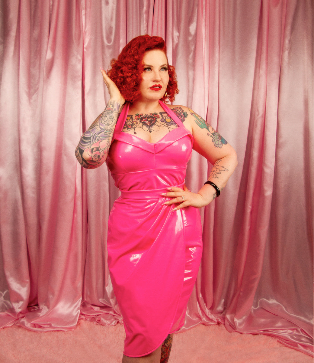 Chevy 50s Top in Hot Pink - Bad Girl Vinyl Chevy 50s Top in Hot Pink - Bad Girl Vinyl