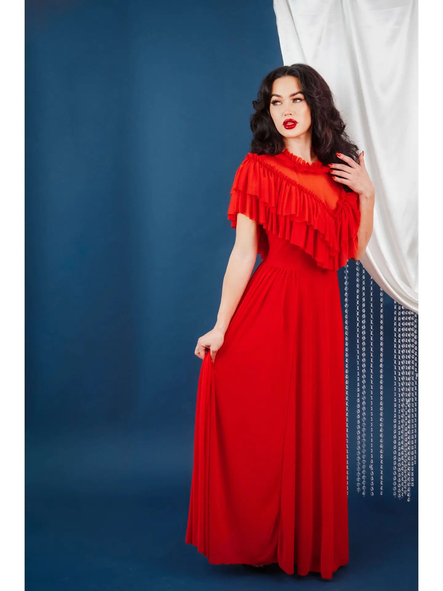 Robe Longue Mina Rouge  S