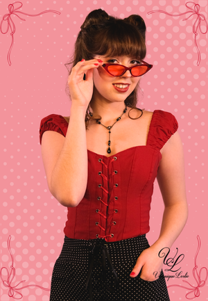 Bustier Donna Rouge