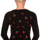 Cardigan Drive Me Crazy Noir Et Rouge