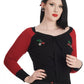 Tricot Cherry Clash Noir Et Rouge  L