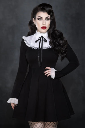 Mini-Robe Évasée Salem Noire