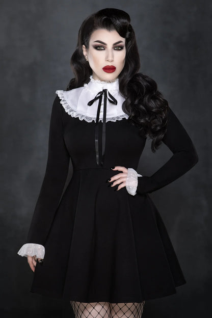 Mini-Robe Évasée Salem Noire