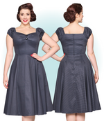 Robe Dolores Mini Pois Marine  S