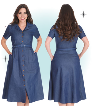 Robe Evasée Summer Denim  XS