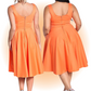 Robe Heidi Évasée Orange  S