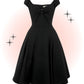 Robe Dolores Noir Évasé  M