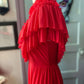 Robe Longue Mina Rouge  XS