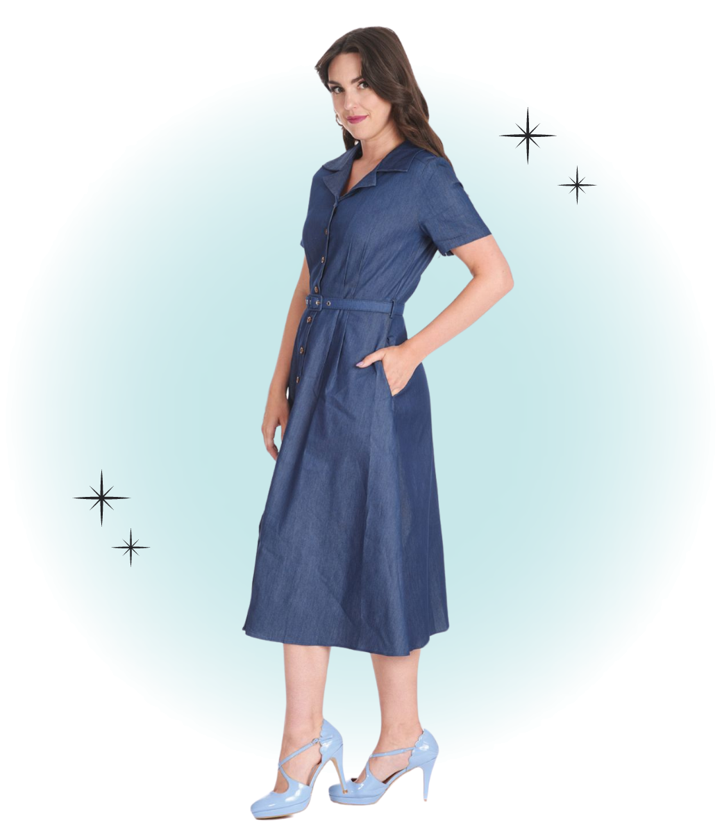 Robe Evasée Summer Denim  M