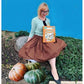 Beige Peach Round Neck Crochet Cardigan
