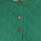 Cardigan Hearts Charm Vert M