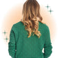 Cardigan Hearts Charm Vert S