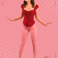 Pantalon taille haute Gloria Vichy Rose