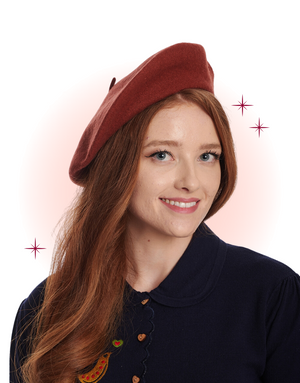 Vintage Beret Light Cinnamon