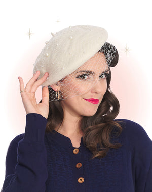Béret Maggie Perle ivoire