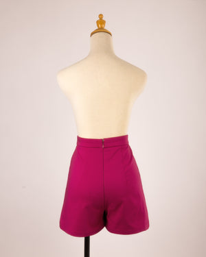 *PRÉCOMMANDE / PRE-ORDER* Jupe-culotte Betty Rose Framboise avec short intégré – Queen Of The Main