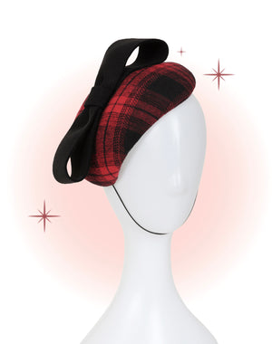Bibi tartan teaser boucle bordeaux