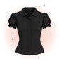 Betsy Bloom Black Blouse