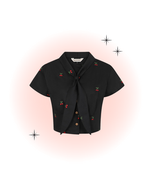 Blouse Cherry Vibe Noir