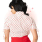 Blouse Coeur Blanche Et Rouge