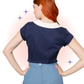 Navy Costello Blouse
