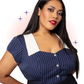 Navy Costello Blouse