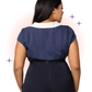 Navy Costello Blouse