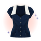 Navy Costello Blouse