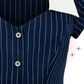 Navy Costello Blouse