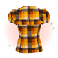 Blouse Darlene Orange et Brune