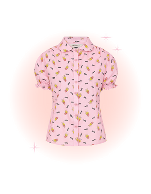 Blouse Popcorn Rose