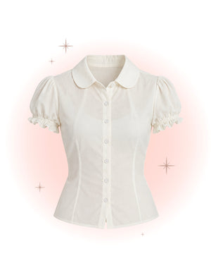 Betsy Bloom White Blouse