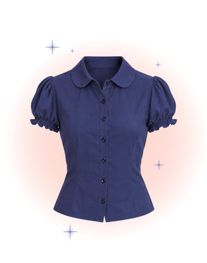 Betsy Bloom Navy Blouse
