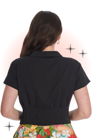 Garden Spot Black Blouse