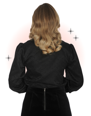 Black Half Moon Blouse