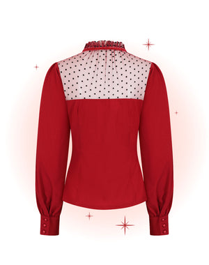 Luna Burgundy Blouse