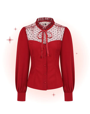Luna Burgundy Blouse