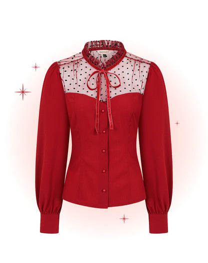 Luna Burgundy Blouse