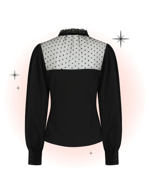 Luna Black Blouse