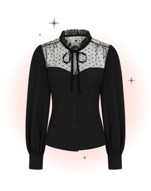 Luna Black Blouse